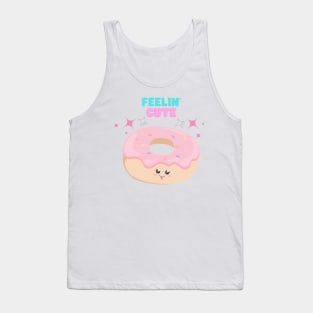 Pink Frosting Feelin Cute Doughnut Tank Top